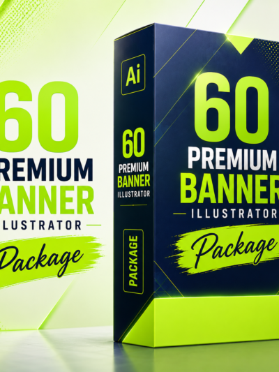 باقة البنرات الاحترافية المميزة لبرنامج الإليستريتور – 60 تصميم ابداعي