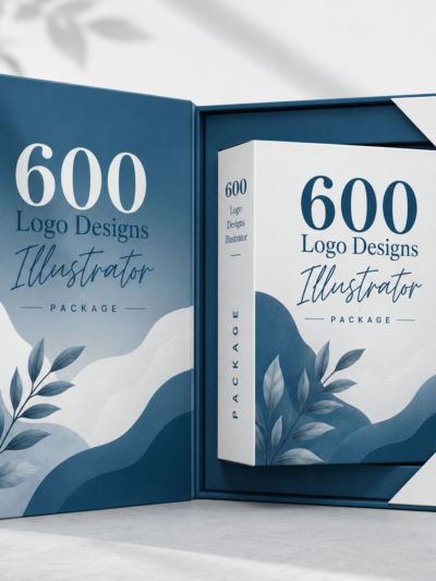 حزمة الشعارات الاحترافية للإليستريتور – 600 تصميم شعار مميز