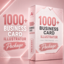 مجموعة بطاقات الأعمال الاحترافية للإليستريتور – أكثر من 1000 تصميم مميز