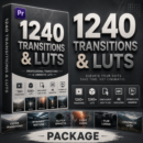 باقة الانتقالات وملفات LUTs لبريمير – 1240 عنصر احترافي