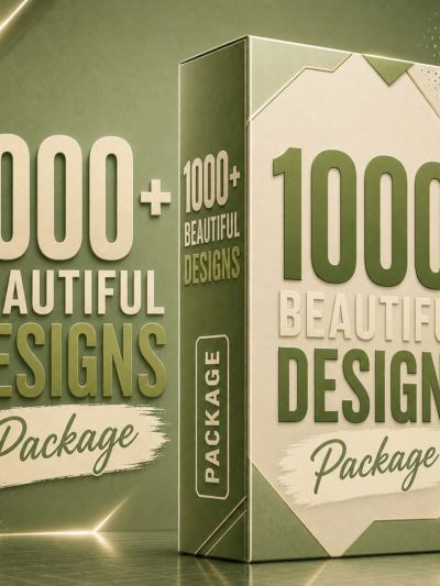 باقة التصاميم الإبداعية المميزة – أكثر من 1000 تصميم احترافي