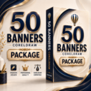 باقة البنرات الاحترافية لكوريل درو – 50 تصميم مميز