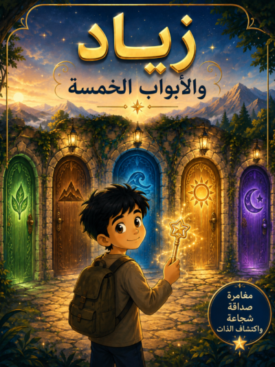قصة عن رحلة زياد ولغز الأبواب الخمسة